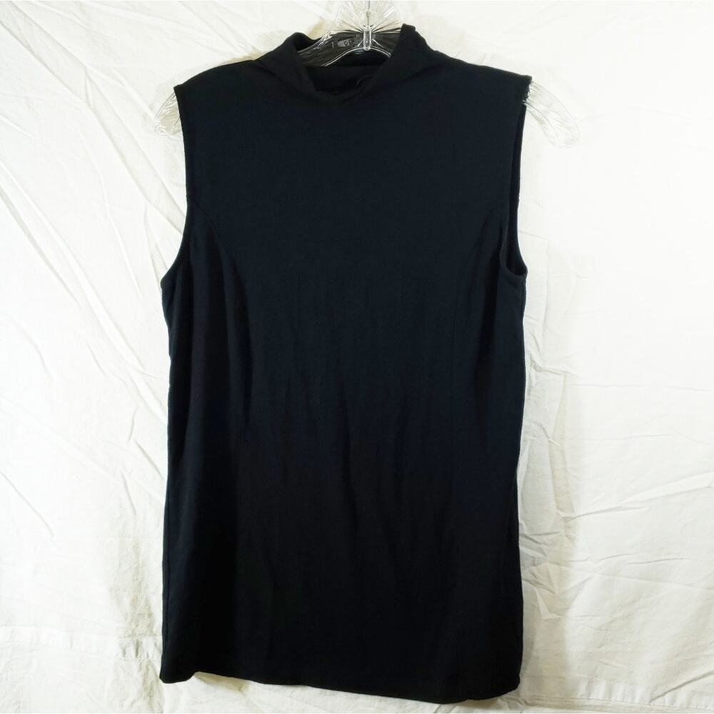 Anne Klein|  Black Sleeveless Top